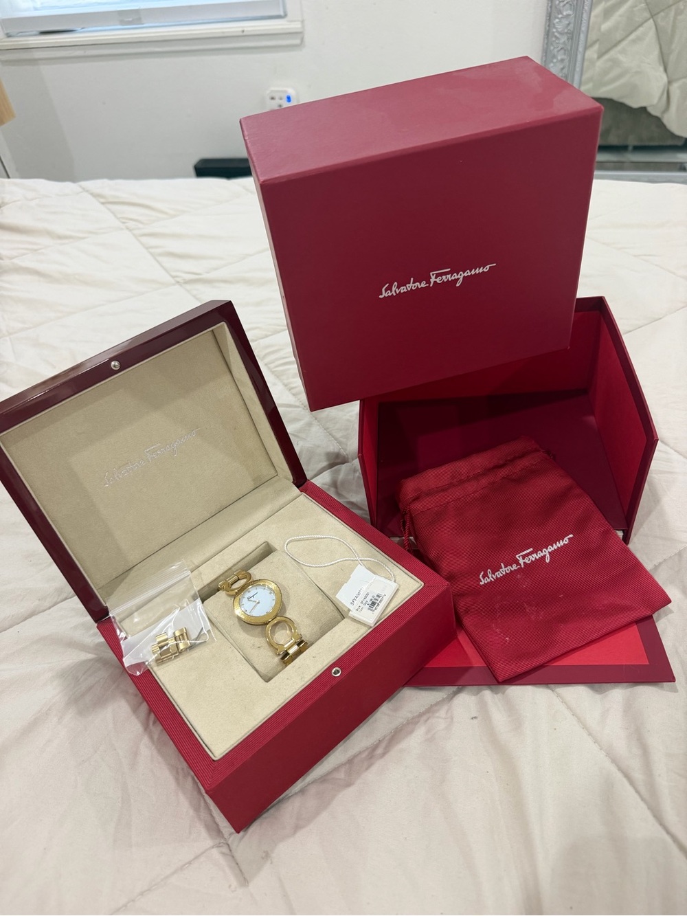Salvatore Ferragamo Gold Watch (women)